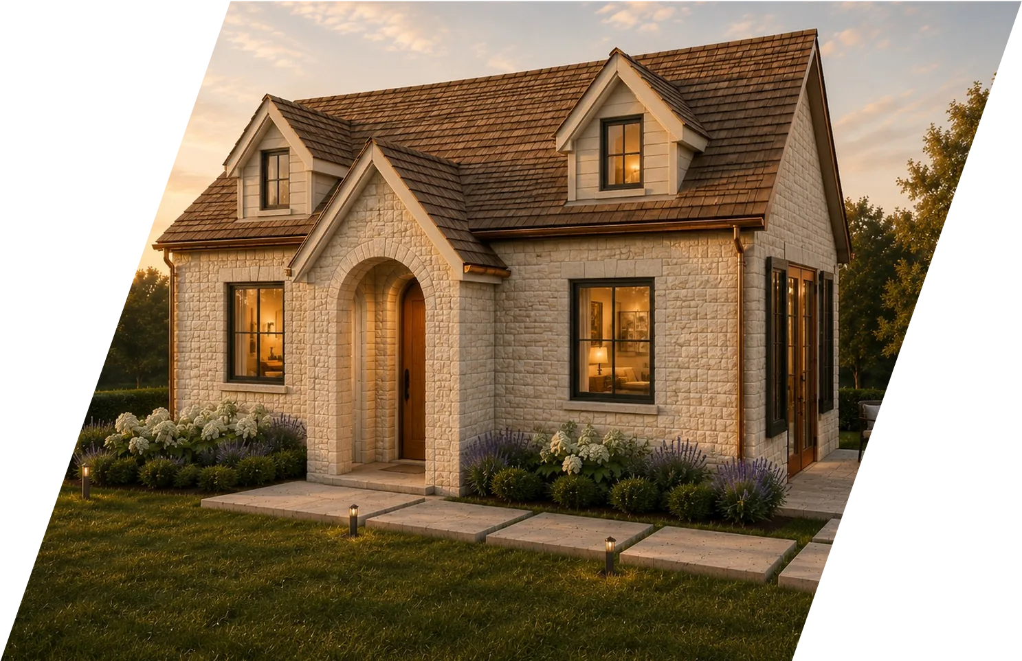 Guest cottage, Kruglak Residence (rendering)