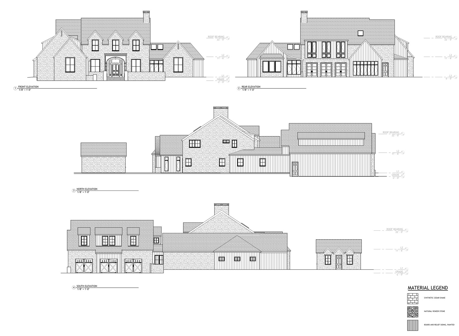 Exterior elevations · Kruglak Residence