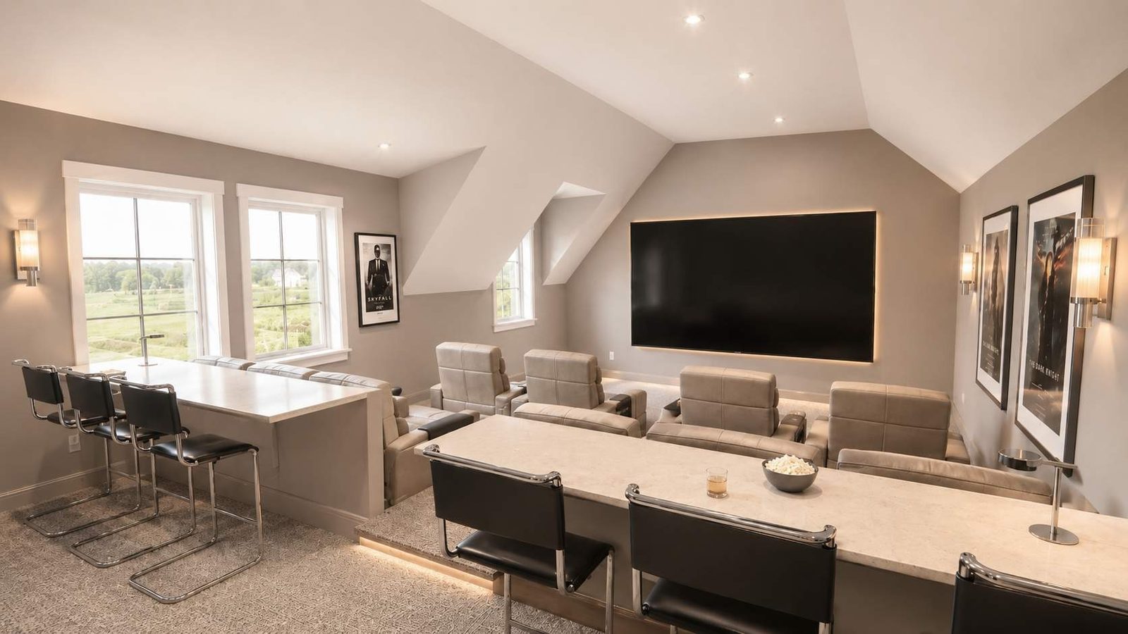 Media room · Kruglak Residence (rendering)