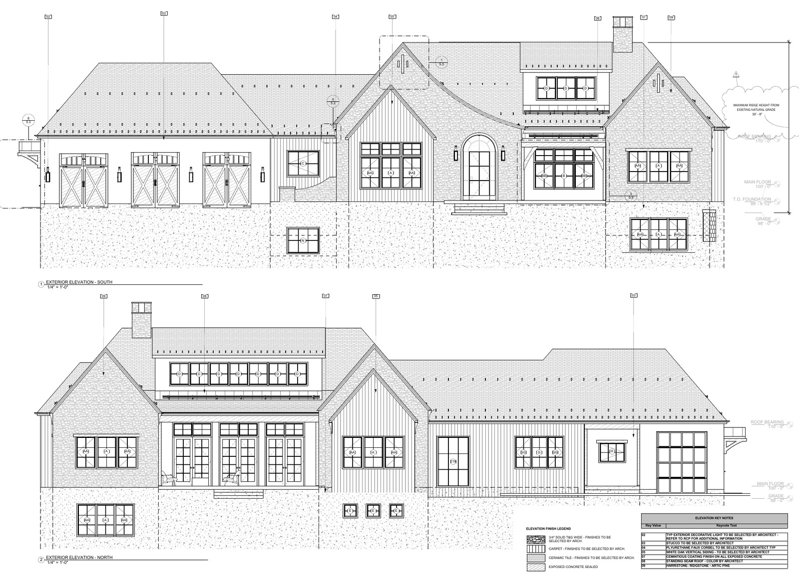 Exterior elevations · Malinka 141
